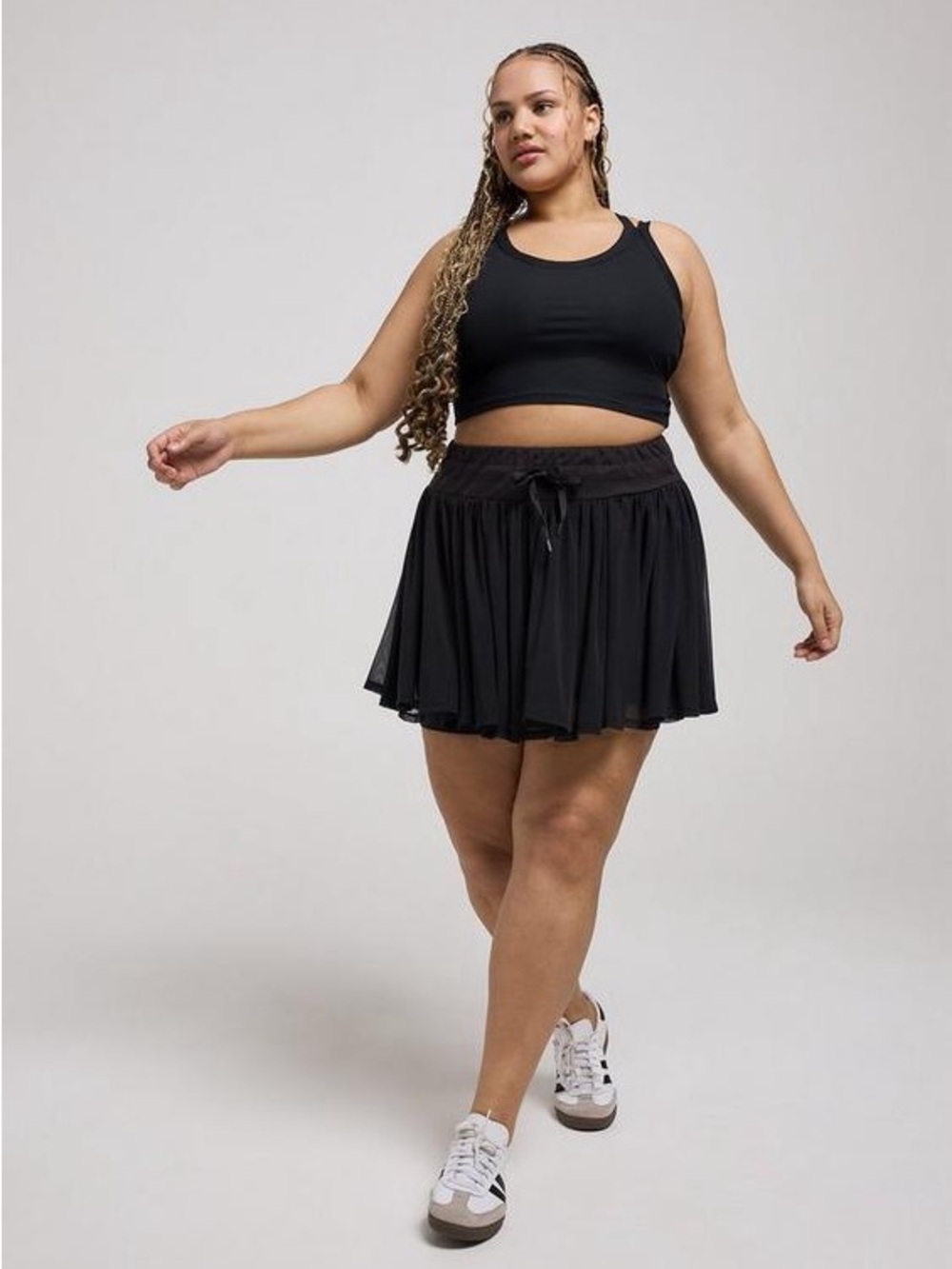TRU by Torrid Performance Jersey 2fer Skirt with Bike Short